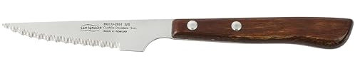 Cuchillo chuletero 11cm acer.inox mango madera alcaraz