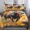 MEFESE Bullenbettwäsche Bed Linen 3 Piece Bunte Bullen Duvet Cover 3D Print Mikrofaser Für Kinder Teenager Erwachsene Tagesdecke Bezug with Zip Hypoallergener Hypoallergener Bedding Double（200x200cm）
