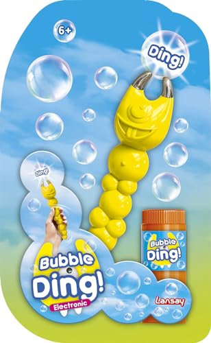 Lansay - Bubble Ding - Seul - Jeu de Bulles Intéractif - pour Enfants dès 6 Ans - 1 Baguette Electronique pour Eclater Les Bulles de Savon + Produit à Bulles - Jeux Extérieur - Idée Cadeau Plein Air