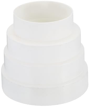 PATIKIL 5 to 3 Duct Reducer, ABS Plastic, White, 80mm-120mm, Adapter, Reducer, HVAC Heating Cooling Air Ventilation