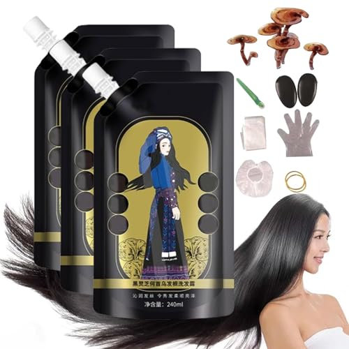 TANOOS Identicalven Anti Hair Loss Shampoo, 240ml Ginger Plant Extract Anti-Hair Loss Hair Shampoo, Oil Control and Hair Growth Shampoo