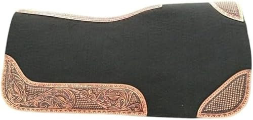 EQUIGEAR Westernpferd-Filzpad/Konturpad aus hochwertigem Wollfilz in den Größen 32 x 32 Zoll und 30 x 30 Zoll V98 (30x30)