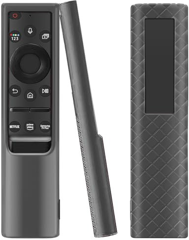 Remote Case Cover for Samsung Smart TV Remote | BN59 Series Straight Controller Universal Silicone Battery Cover Sleeve Black