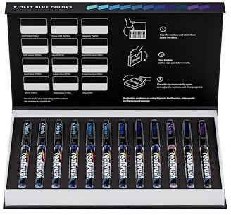 KARIN Realbrush PIGMENT Violet-Blue Colors – eine Kollektion mit 12 Pinsel in einem exklusiven und schützenden Etui.