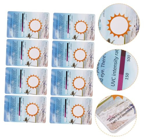 Uv-Testkarte 10 StüCk - ZuverläSsige Uv-StäRke Messung FüR Reptilien Terrarium Einfach Zu Verwenden SchüTzt Ihre Haustiere Und Familie Vor Uv-Strahlen