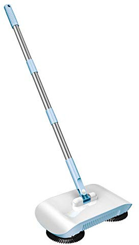 Spazzatrice uomo a terra Lavori domestici Pulizia della casa Spazzatrice 2 in 1 Scopa pigra/9863 (Color : Blue, Size : One cloth)