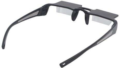 Lazy Glasses for Reading Watch TV, Clear Image 90 Degree Vision Prism Glasses, Portable Horizontal Mirror Lie Down Eyeglasses for Lazy Readers