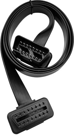 iYueMps OBD2 Verlängerungskabel, Auto OBD2 Kabel Diagnosegerät 95cm 16Pin OBD-II Stecker auf Buchse Verlängerungskabel OBDII Flachbandkabel