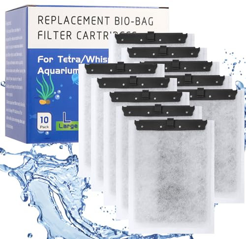 Gufastoe Aquarium-Filterkartusche mit Aktivkohle und Zeolithen für Tetr-a EasyCrystal Filterpaket C250/300, 10 Stück