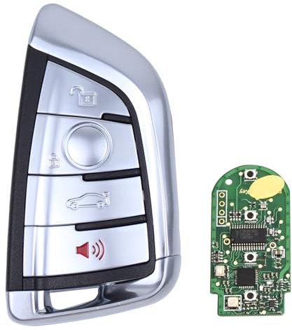 Schlüssel Fernbedienung Funkschlüssel 4 Tasten Klappschlüssel Autoschlüssel Sendeeinheit ID47 868Mhz mit elektronische Karte Gehäuse Fräsen für 3er F30 5er F07 F10 F11 X3 F25 6er F06 F12 F13 7er F01