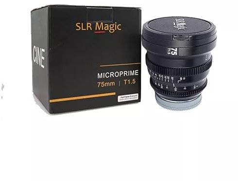 SLR Magic MicroPrime Cine 75 mm T1.5 Full Frame Lens per fotocamera S0NY-E Mount