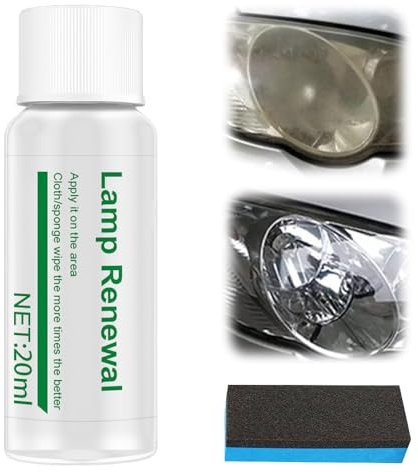 Auto-Langzeitwirksames Scheinwerfer-Reparaturfluid, 2025 Neu Scheinwerfer Aufbereitung Set, Autoscheinwerfer Politur Flüssigkeit, Beseitigt Kratzer Vergilbung Unschärfe Verlängert Lebensdauer (20ML)