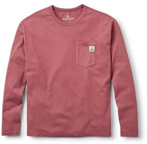 Passenger Men's Heritage Recycled Relaxed Fit Long Sleeve T-Shirt (UK, Alpha, M, Regular, Regular, Mauve Dusk)