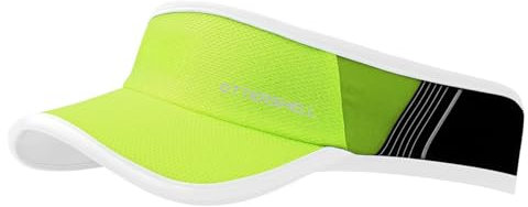 OTTERSHELL Sports Sun Visor for Men & Women - Breathable Mesh, Stretchy & Foldable Cooling Visor Hat -Lightweight & Sweat-Wicking for Running, Golf, Tennis, Hiking. (Fluorescent Yellow - F25)