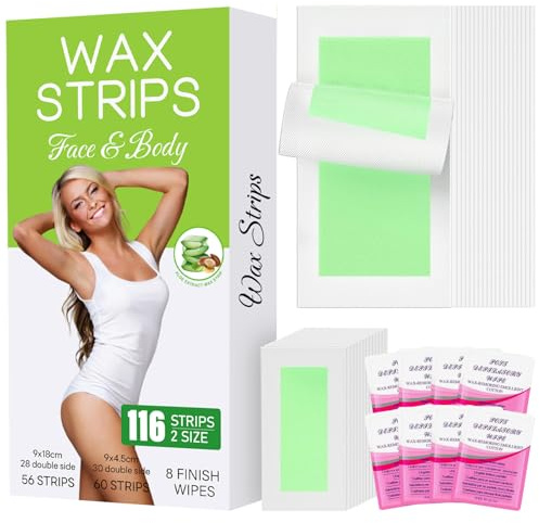 Vliesstreifen in Profiqualität von PINK Cosmetics (100 Stück) für Wachs und Zuckerpaste - hohe Klebekraft für Wachsen und Zucker - reißt nicht bei der Haarentfernung