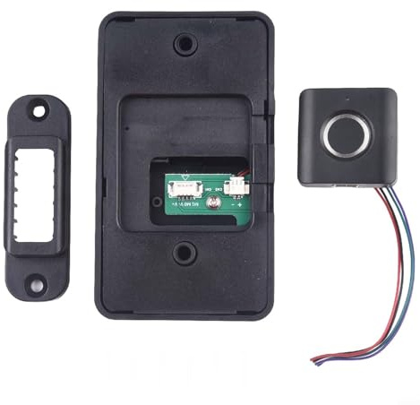 Serratura di sicurezza elettronica senza chiave, in ABS, colore nero, supporta 1020 impronte digitali, password biometrica, impronte digitali per serratura (20 impronte digitali)