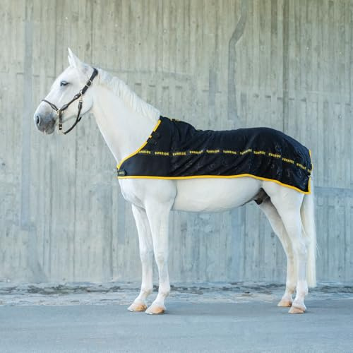 SUNRIDE Fleece Unterdecke (Inlett) für Pferde - Hook&Hold System - mit Abschwitzfunktion - wärmt Rücken- und Nierenbereich - Anti-Pilling Fleece - maschinenwaschbar - atmungsaktiv (165)