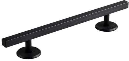 Pegciuho Fingerboard Rail Edelstahl Fingerboard Ramp Fingerboard Hindernis Fingerboard Deck mit Stabiler Basis Und Präziser Schleiffläche für Training Wettkamp, Schwarz