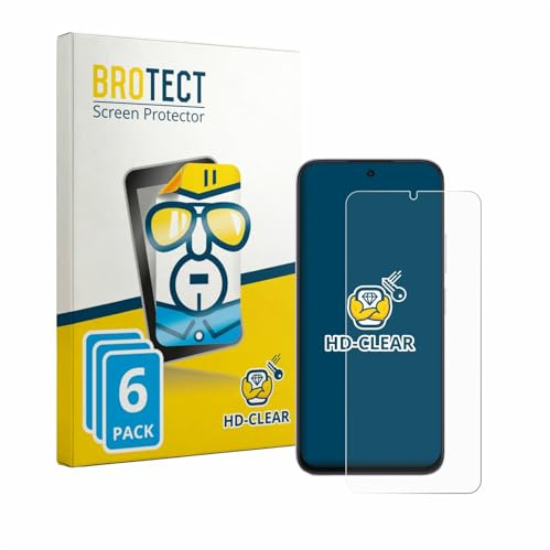 BROTECT 6 Stück Schutzfolie für Honor Play 80 Displayschutz Folie Made in Germany, Ultra-Klar