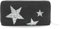 CAPRIUM Geldbörse mit glitzerndem Stern Cutout Muster und Ziernaht, Reißverschluss, Portemonnaie, Damen 00055003 (Schwarz)