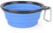 suyi Collapsible Dog Silicon Bowl,Foldable Expandable Cup Dish, for Pet Cat Puppy Food Water Feeding Portable Travel Bowl,with 6 colors(Blue,Orange,Red,Rose,Green,Yellow)
