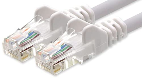 1aTTack.de Network cable Cat.6 - white - 1x - 7.5m - CAT6 Ethernet cable Lanka cable 1000 Mbits patch cable