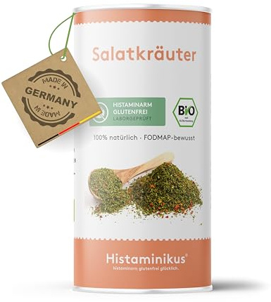 Histaminikus Salatkräuter 80g - mit Gemüse - Bio Gewürzmischung - Gewürzmischung für Salate & Saucen - histaminarm & glutenfrei Leben - geeignet bei Histaminintoleranz - Made in Germany