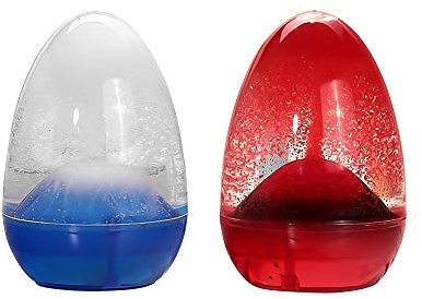 Langing, 2 clessidra vulcanica a forma di uovo, in vetro di sabbia, per casa, ufficio, decorazione da tavolo