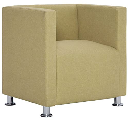 vidaXL Clubsessel Loungesessel Cocktailsessel Relaxsessel Fernsehsessel Polstersessel Lounge Sessel Stuhl Sofa Wohnzimmer Grün Polyester