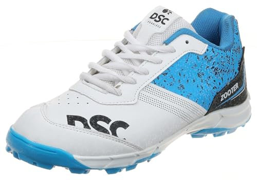 DSC Herren Zooter Cricket Shoes, White/Blue, 36 EU