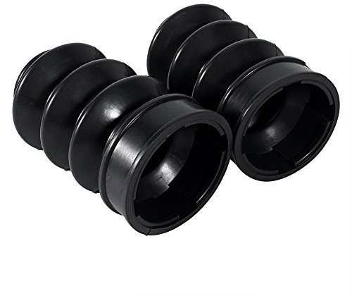 Copri forcella in gomma Copriscarpe Stivali, 39 mm Stivali forcella in gomma per moto Stivali Gators neri Copri ghette per 1200 e XL 883