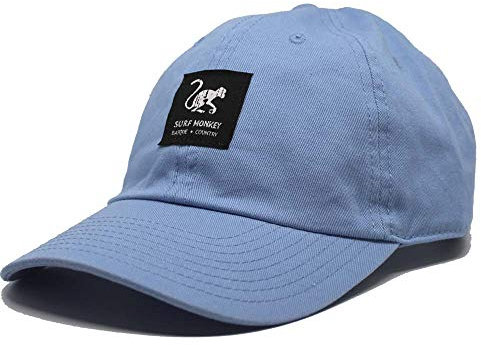 Dressed IN Music Play with ME Beisbol Classic Surf Monkey® Twill Dad Cap ohne Struktur, Baseball, Blau One Size