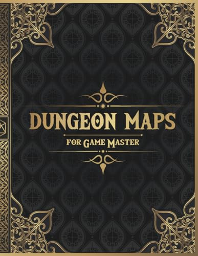 Dungeon Maps for Game Master: 50 Unique and Customizable Dungeon Maps for DnD Tabletop Role-Playing Games (RPG Maps for Game Master)