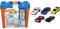 Hot Wheels Track Builder Mega Stunt Box & 01806 5er Pack 1:64 Die-Cast Fahrzeuge Geschenkset, je 5 Spielzeugautos, zufällige Auswahl, ab 3 Jahren