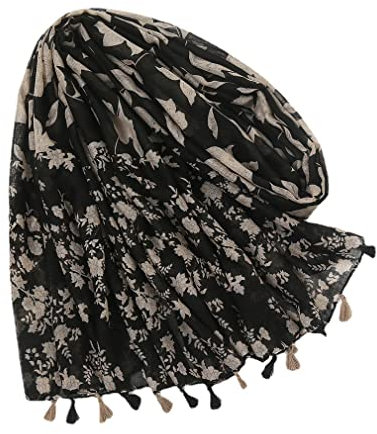 Sommer Schal Damen Tücher Schals - Tuch Damen mit Schönes Muster für Frauen Langer Modischer Halstücher Geschenke Schals M0128