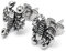 Schmuck-Checker hochwertige Skorpion Ohrstecker aus 316L Edelstahl silber Sternzeichen Kleine Detaillierte Ohrringe Damen Herren Geschenk