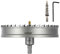Mollom (170mm | 6-11/16) Scie cloche en carbure pour usage intensif avec 2 forets pilotes, coupe l'acier inoxydable, l'acier doux, le fer, le cuivre, le laiton et le plastique