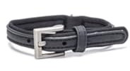 Beeztees Balacron Ax - Hundehalsband - Kunstleder - Schwarz - 21-26 cm x