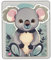 ZISHAK Lovely Koala Tapis de souris personnalisé épais,Tapis de souris lavable,Tapis de souris d'ordinateur de base en caoutchouc antidérapant