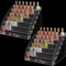 MOUYAT 2 Pack 6 Tiers Acrylic Nail Polish Organiser, Hold 144 Bottles Total Clear Nail Polish Display Rack Stand Holder, Nail Varnish Storage Showing Shelf for Gel Polish, Paint, Lipstick, Cosmetic