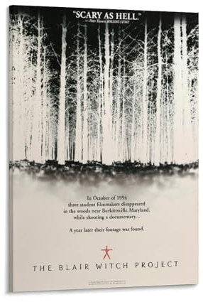 LIANGSHUANG American Supernatural Horrorfilme The Blair Witch Project Poster Gemälde auf Leinwand, Wandkunst, Poster, Rollbild, Druck, Wanddekoration, Heimposter, 30 x 45 cm