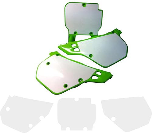 Adesivi tabelle compatibile per moto Kawasaki KX 125 1990 - bianco