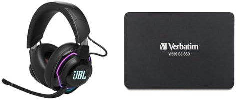JBL Quantum 910 Over-Ear Gaming Kopfhörer – Wireless 2 & Verbatim Vi550 S3 SSD