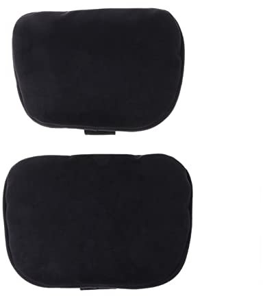 ERNZAT Xuanqingyi Store 1 Paar Auto-Nacken-Kopfstütze, ultraweiches Kissen, kompatibel mit Mercedes Benz, Kissenunterstützung, Nackenschutz, Nackenstütze (Color : Black)
