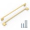 KNOKLOCK Küchenschrankgriffe, 320 mm, gebürstetes Gold, Schrankgriffe, Küchenschrank, Hardware, Schubladengriffe für Schrank, Kleiderschrank, 6 Stück
