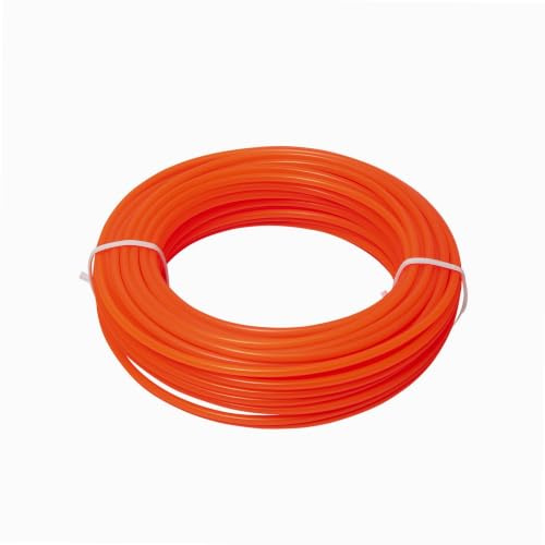 WERKA PRO Runde Nylonleine 15 Meter Rolle Ø 3 mm | Für den Garten, Rolle mit 15 m Durchmesser 3 mm, orange, praktisches Gartenzubehör, optimale Länge für die Pflege