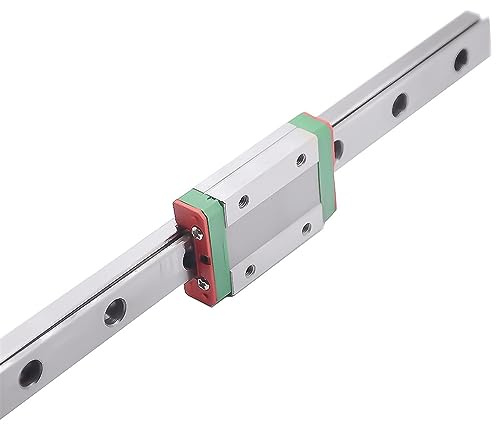 Gleiten Schiene 1 Stück MGN9 Linearführung + 1 Stück Schlitten MGN7 MGN9 Gleitschiene 300 350 400 450 500 600 800 mm Miniatur-Linearschienenschlitten Gleisblock(MGN9H,400mm)