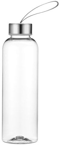 Vllcsla Gourde Transparent Bouteille d’eau Plastique 300ml/ 400ml/ 580ml, Étanche et Sans BPA Bouteille Sport Réutilisable avec Poignée, sans Paille, pour Fitness, Sport, Voyage, Gym