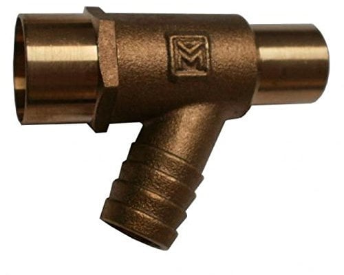Pack of 2-15mm DZR Lockshield Type A Draw Off Cock (Known as Draw Off Valve/Drain Off Valve/Radiator Drain Off/Radiator Valve Drain Off/Drain Valve)