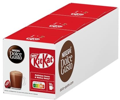 NESCAFÉ DOLCE GUSTO Kit Kat Kakaokapseln 3er Pack (3 x 16 Kapseln)